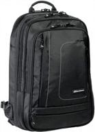 travel with ease: brenthaven metrolite backpack for 15.6 inch devices, perfect plane carry on bag with rugged protection in black логотип