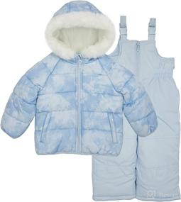 img 2 attached to Girls Jacket Snowbib Snowsuit Outfit Apparel & Accessories Baby Girls : Clothing