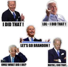 img 4 attached to 🚗 200 Count SnugMaker Joe Biden Funny Stickers for Cars, Motorcycles, Helmets, Laptops, and Windows - 'I Did That' Biden Decals