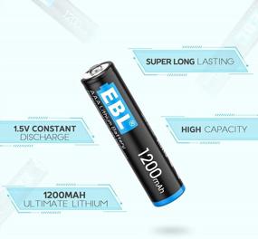 img 3 attached to Power Up Your High-Tech Devices With EBL Non-Rechargeable Lithium AAA Batteries - 16 Pack