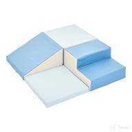 🧗 amazon basics soft play corner climber: 4-piece set in blue and grey logo