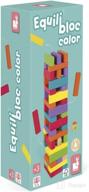 janod equilibloc color balancing game - 60 piece wooden toy for kids ages 3+, multi, one size logo