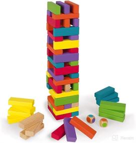 img 3 attached to Janod Equilibloc Color Balancing Game - 60 Piece Wooden Toy for Kids Ages 3+, Multi, One Size