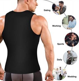 img 2 attached to Men'S Tummy Control Compression Vest With Back Support - Ursexyly Baselayer Shapewear Tank Top