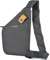 рюкзак realike crossbody sling bag для мужчин и женщин для путешествий, пеших прогулок, спорта на открытом воздухе логотип