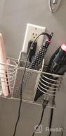 img 1 attached to Sunlit Adjustable Heights 3 In 1 Wall Mount/Countertop/Over Cabinet Door Metal Wire Hair Product & Styling Tool Organizer Storage Basket Holder For Hair Dryer, Brushes, Flat Iron, Curling Wand, Bronze review by Savanna Wilson
