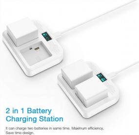 img 1 attached to Arlo Pro 3/4/Ultra/Ultra 2 Rechargeable Battery Charger With LED Display - Dual Station For Arlo Batteries Only