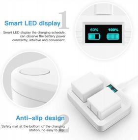 img 2 attached to Arlo Pro 3/4/Ultra/Ultra 2 Rechargeable Battery Charger With LED Display - Dual Station For Arlo Batteries Only
