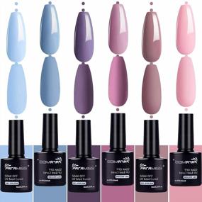 img 4 attached to Add A Touch Of Elegance With PARAMISS Nude Colors Gel Nail Polish Set - 6 Classic Colors Perfect For Home And Professional Nail Salons