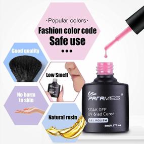 img 2 attached to Add A Touch Of Elegance With PARAMISS Nude Colors Gel Nail Polish Set - 6 Classic Colors Perfect For Home And Professional Nail Salons