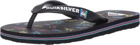 img 4 attached to Quiksilver Molokai Print Youth Flip Flop Boys' Shoes ~ Sandals