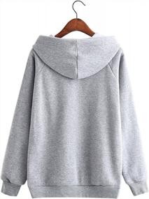 img 3 attached to Arjungo Women'S Graphic Fleece Hoodies Kawaii Animal Printed Long Sleeves Raglan Sweatshirt Tops