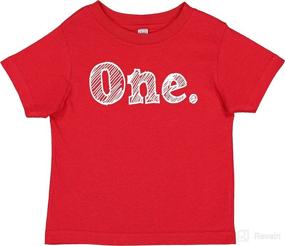 img 1 attached to 🎉 7 ate 9 Apparel Kids: 1st Birthday Sketch Happy Bday Tee - Celebrate Your Little One's 1st Birthday with Style!