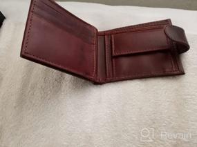 img 5 attached to Leather Trifold Wallet Window Brown