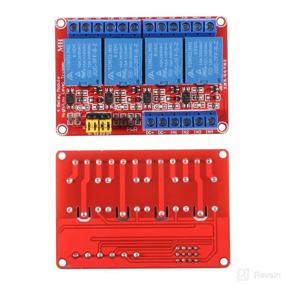 img 3 attached to 🔌 AEDIKO 2pcs Relay Module: DC 5V 4 Channel Relay Board Shield with Optocoupler Isolation and High/Low Level Trigger Support