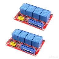 🔌 aediko 2pcs relay module: dc 5v 4 channel relay board shield with optocoupler isolation and high/low level trigger support logo