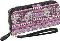 🐘 elephant pattern women's handbag and wallet combo - bohemian wallets logo