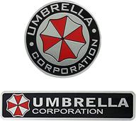 am112 umbrella corporation car emblem badge sticker set by benzee - 2pcs logo