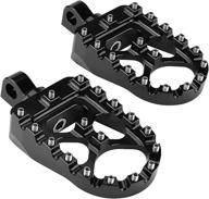 🏍️ cicmod cnc wide foot pegs - 360° rotation | mx chopper bobber style, black | fit for harley dyna sportster логотип