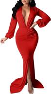 lagshian womens sleeve ruched bodycon women's clothing for dresses logo