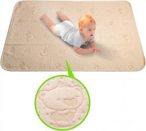 img 4 attached to BAOHUA Baby Portable Changing Pad: Waterproof, Reusable And Travel-Friendly With Super Soft Fabric