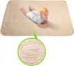 baohua baby portable changing pad: waterproof, reusable and travel-friendly with super soft fabric logo