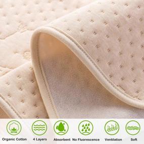 img 3 attached to BAOHUA Baby Portable Changing Pad: Waterproof, Reusable And Travel-Friendly With Super Soft Fabric