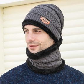 img 3 attached to 🧣 Зимние перчатки с флисом Maylisacc: идеальный аксессуар для мужских шарфов