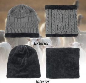 img 1 attached to 🧣 Зимние перчатки с флисом Maylisacc: идеальный аксессуар для мужских шарфов