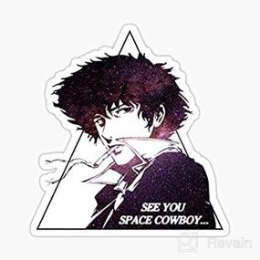 img 2 attached to 🤠 Cowboy Bebop Sticker – Cool Space Cowboy Graphic for Auto, Wall, Laptop, Cell and Trucks