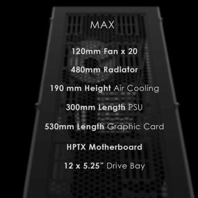 img 2 attached to Anidees AI Raider XL Full Tower PC Case: Support 12 X 5.25” Drive Bay, 480/360 Radiator & Tempered Glass Design - ATX/E-ATX Compatible