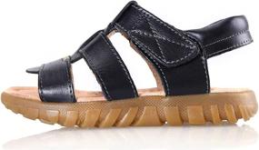 img 2 attached to WUIWUIYU Open Toe Sandals Outdoor Leather Boys' Shoes : Sandals