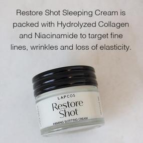 img 3 attached to LAPCOS Restore Shot Firming Sleeping Cream With Hydrolyzed Collagen - Anti-Aging Night Moisturizer To Firm And Restore Youthful Skin, Reduce Wrinkles And Fine Lines (1.69 Oz)