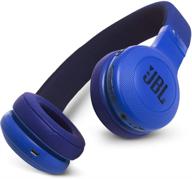 explore jbl signature sound: renewed bluetooth on-ear headphones with remote & mic, blue логотип