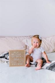 img 1 attached to 🎉 Pearhead Classic Wooden Letterboard: A Perfect Touch for Home Décor, Baby & Pregnancy Announcements, Captivating Keepsake Photo Sharing Prop for Cherished Milestone Moments