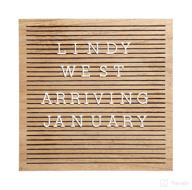 🎉 pearhead classic wooden letterboard: a perfect touch for home décor, baby & pregnancy announcements, captivating keepsake photo sharing prop for cherished milestone moments logo