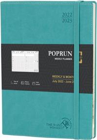 img 4 attached to POPRUN Planner 2022-2023 (8.5'' X 10.5'') Academic Year Planner (July 2022 - June 2023), Weekly And Monthly Planner With Hourly Time Slots, Monthly Tabs, 100GSM Paper, Soft Cover - Turquoise