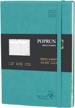 poprun planner 2022-2023 (8.5'' x 10.5'') academic year planner (july 2022 - june 2023), weekly and monthly planner with hourly time slots, monthly tabs, 100gsm paper, soft cover - turquoise logo
