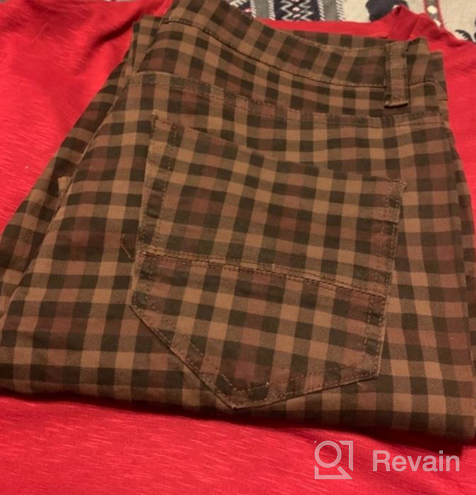 img 1 attached to HENGAO Men'S Straight Fit Plaid Chino Pants review by Gavin Dunne