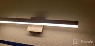 img 1 attached to Stylish And Adjustable LED Bathroom Vanity Lights - Joossnwell'S 15.7" Matte Black Light Bar With Cool White 5500K review by Cedric Edwards