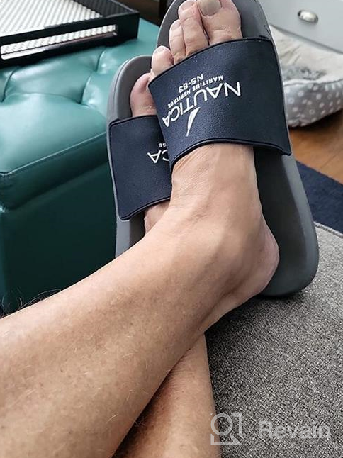 img 1 attached to 🏖️ Nautica Dolan Black Athletic Slide Sandals - Size 9: Ultimate Comfort for Active Souls review by Shane Watson