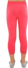 img 1 attached to Vivians Fashions Capri Leggings Cotton Girls' Clothing at Leggings