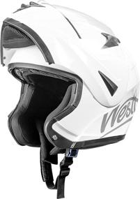 img 3 attached to 🏍️ Westt Torque Modular Motorcycle Helmet - DOT Certified Street Legal Helmet for Scooter, Moped, and Motor Bike