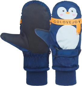 img 4 attached to 🧤 Miaowoof Toddler Thinsulate Mittens: Waterproof Girls' Accessories for Cold Weather