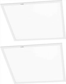 img 4 attached to ASD 2X2 LED Flat Panel Light 4000K (Bright White) With Emergency Battery 27W=70W Eq. 3085 Lm Dimmable Edge Lit Panel 120-277V Drop Ceiling Fixture Indoor Commercial CULus Listed DLC Certified, 2 Pack