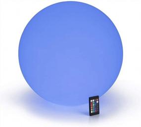 img 4 attached to LOFTEK Rechargeable Pool Light Ball: 20-Inch Waterproof RGB LED Ball With Remote Control For Nursery, Garden And Pool. 16 Color Options For Perfect Mood Lighting And Decoration.