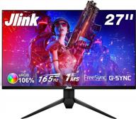 🎮 jlink gaming monitor with flicker-free displayport, 165hz refresh rate, freesync, low blue light, and tilt adjustment for enhanced seo. logo