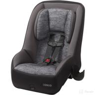 🚗 cosco mighty fit 65 dx convertible car seat: stylish heather onyx gray design logo