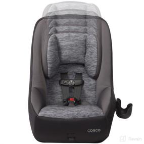 img 2 attached to 🚗 Cosco Mighty Fit 65 DX Convertible Car Seat: Stylish Heather Onyx Gray Design
