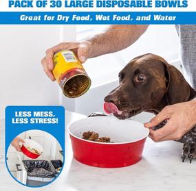 img 3 attached to 30 Large Disposable Red Cup Style Pet Food Bowls For Cats And Dogs - Party Dog Brand